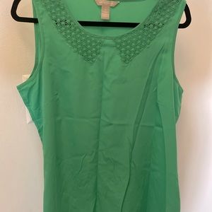 Banana republic factory green blouse, L